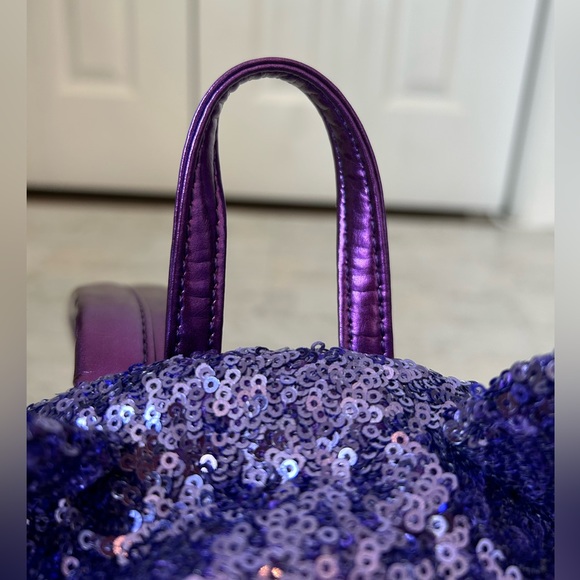 Disney Parks Loungefly Purple Potion Sequined Mini Backpack RARE - Picture 12 of 17